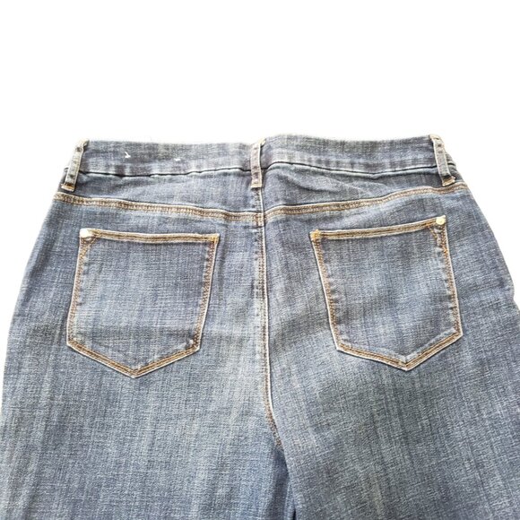 CT1466 Chico's So Slimming Girlfriend Slim Leg Ankle Jean 10R - Picture 4 of 7